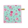 FEILER Handkerchief Towel, 9.8 inches (25 cm), Monpuchi Green/Candy Pink,