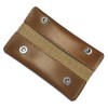 Leather Workshop Sato, Genuine Leather, Slim Coin, Coin Purse, Black,