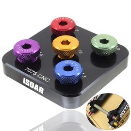 ISOAR Thread Gauge for Front Fork Bike Mount Thru Axle M12 M14 M15 Metric P1.0 P1.5 P1.75 Aluminum Alloy Quick Measurement Screw Size Thread Pitch Gauge