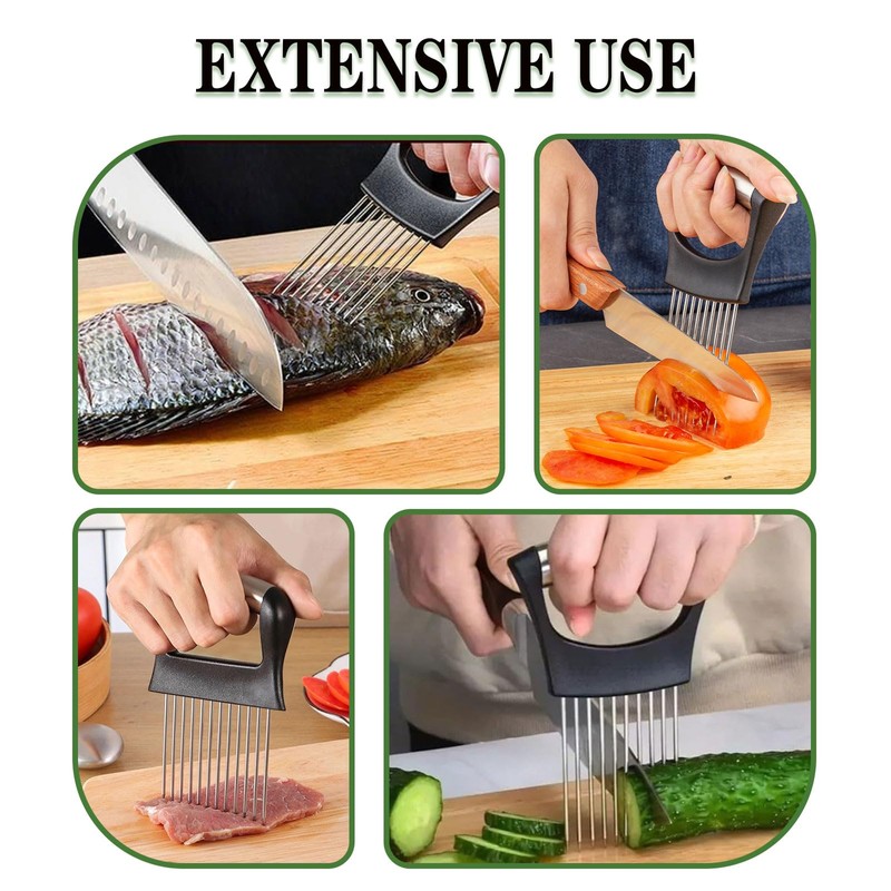 2PC Onion Holder for Slicing, Onion Slicer Holder, Onion Cutter