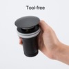 RANDOM Black Brass Bottle P Trap Kit Contemporary Round Bottle