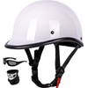 Yesmotor Vintage Motorcycle Half Helmet - Lightweight Low Profile Open-Face