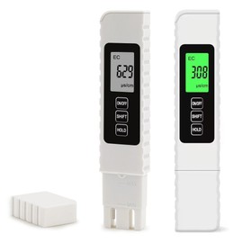JYVY POWER 2025 New Digital Water Quality Tester, 4-in-1 TDS EC Temperature (°C/°F) Meter, 0-9990ppm Range, for Drinking Water, Aquariums, RO/DI Systems Battery Included