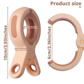 Sanyeyufeng Beach Towel Clips for Beach Chair 10 Packs Towel Clips for Chairs Cruise Pool, Large Strong Clothes Clips Keep Towel from Blowing Away, Beach Cruise Essentials Must Haves (Apricot)