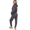 janisramone® Womens Fleece Tracksuit 2 PCs Lounge Set Ladies Ruched
