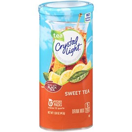 Crystal Light Sweet Tea Drink Mix (12 quart=6 packets) NEW FLAVOR (Pack of 4)