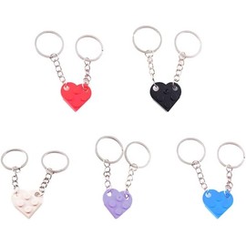 Rosojodg Red Heart Shaped Keychain, Heart Locket Keychain, Love Heart, Personality Keychain, Friendship Necklace, Jewelry for Couples, Lovers, Girlfriend, Novelty, red