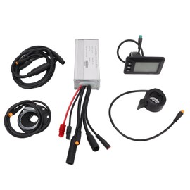 Electric Bike Motor Controller 22A Electric Bicycle Modification Kit with GD01 Panel for 500W Geared Motor