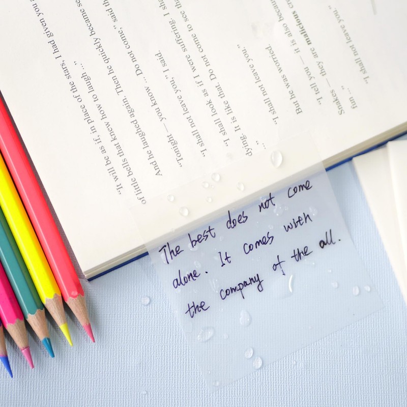Transparent Sticky Notes - 3x3 inch Clear Sticky Notes Waterproof