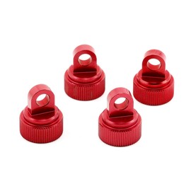 ST2267R ST Racing Aluminum Upper Shock Caps (4 pcs) for Traxxas Big Bore Shocks for Slash/Rustler/Stampede/Bandit (Red)