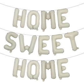 Welcome Home Banner House Warming Decoration Party Housewarming Decorations Home Sweet Home Balloons New Home Decoration Welcome Home Party Decorations (HOME SWEET HOME Cream)