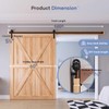 EaseLife 10 FT Sliding Barn Door Hardware Track Kit,Basic J