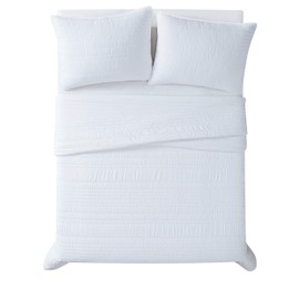 TRULY CALM HOME FOR HEALTH Quilt Set, Full/Queen, White