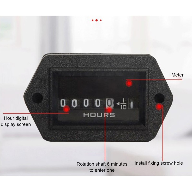 Mechanical Hour Meter High Precise Quartz Hourmeter for Industrial Production