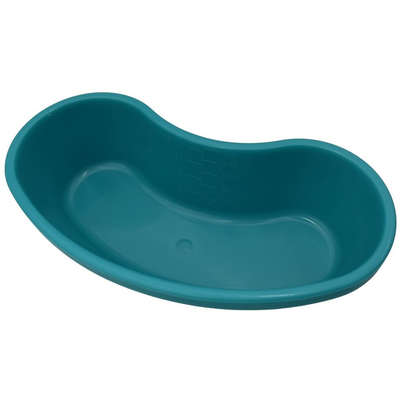 Emesis Basin - 500 CC Kidney Shaped Turquoise Emesis Basin