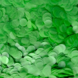 Water Soluble & Biodegradable GREEN Rice Paper Confetti 6500 Pieces 50 Grams for Gender Reveal, Engagement Party Decor, Bridal Shower, Baby Shower, St. Patricks Day, Wedding Table Decoration