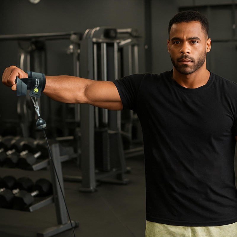 J Bryant Non-Slip Weight Lifting Straps with Double D Rings