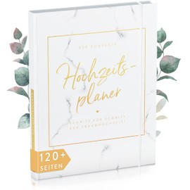TWIVEE - The Compact Wedding Planner - Wedding Planner - German - Over 120 Pages - Organiser for Your Wedding Ceremony - Book for Wedding - Ideal Engagement Gift