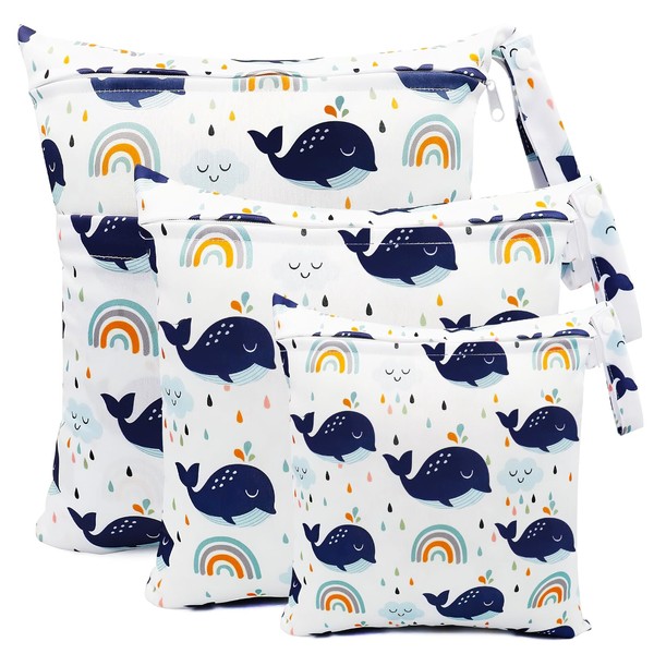 shallyong Wetbag, Pack of 3 Changing Bags, Wet Bag, Wet
