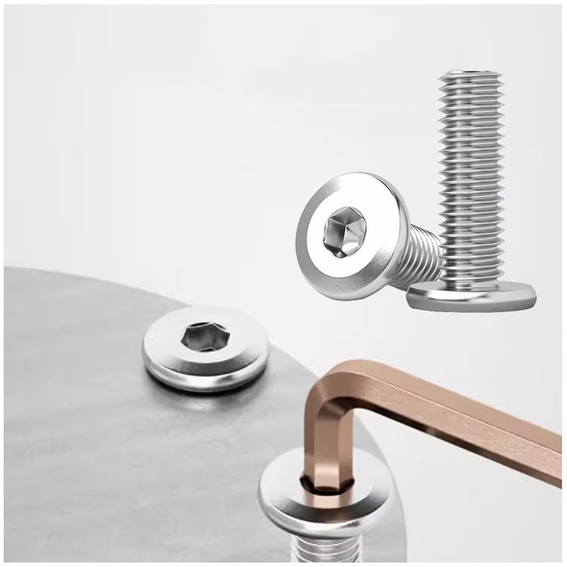 cSeao 5/16"-18 x 1/2" Flat Head Socket Head Screw Furniture