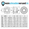 meinschraubenversand.de - Flange nuts (self-locking with locking toothing) according to