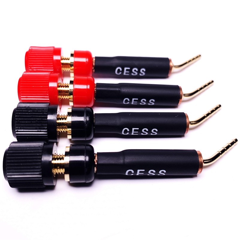 CNCESS CESS-130 Pin Screw Type Banana, Speaker Pin Plugs for