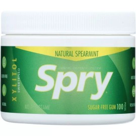 Spry Xlear Spry Sugar-Free Gum - Natural Spearmint 100 Ct