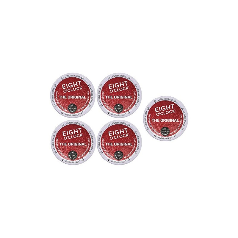 Eight O'Clock Original Medium Roast 18 Count K-Cups (5 Pack)