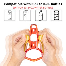 ROCKBROS Bike Water Bottle Holder Ultra-Light Bicycle Bottle Cages with Screws Tool, Universal Bike Cup Holder Rack for Road MTB Bikes…