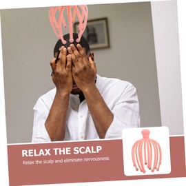 OHPHCALL 2 Pcs Scalp Massager Comb for Head Massage Scalp Claw Massager Applicator Handheld Design for Relaxation and Blood Circulation Random Color