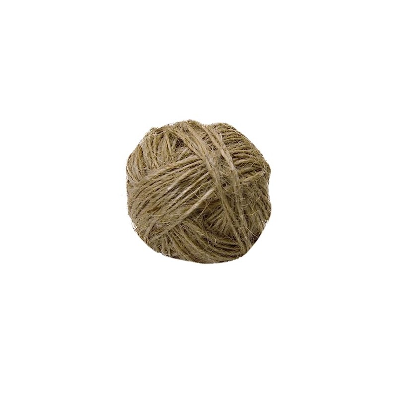 TEHAUX 30M Brown Natural Jute Twine Thick Craft String for