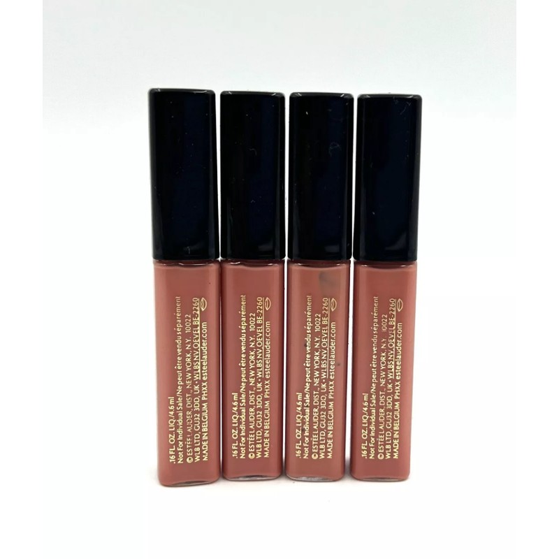 4Pcs: Estee Lauder Pure Color Envy Kissable Lip Shine ~