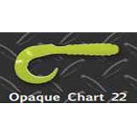 Big Bite Baits 2" CURL Tail GRUB/Opaque Chartreuse (10 Pack)