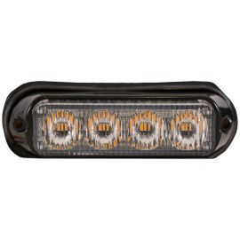 Buyers 8891130 Surface Mount LED Strobe Light - 4 Amber LEDs