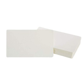 Pack of 100 Blank Paper Cards, Word Cards, Blank Business Cards, Index Cards, Note Card, DIY Paper Cards for School, Home, Office, Supply (White)