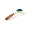 Full Circle Laid Back Dish Sponge, Abrasive & Replaceable Head,