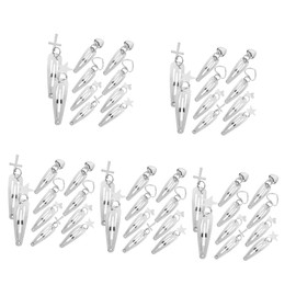 LALAFINA 5pcs Elegant Pendant Hair Clips for Women Versatile Hair Accessories Heart Designs for Weddings Prom Daily Styling