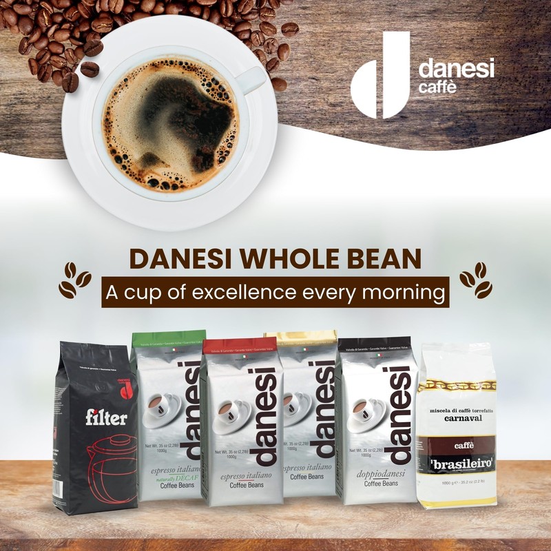 Danesi Caffe Italian Whole Coffee Beans - Espresso Coffee Beans