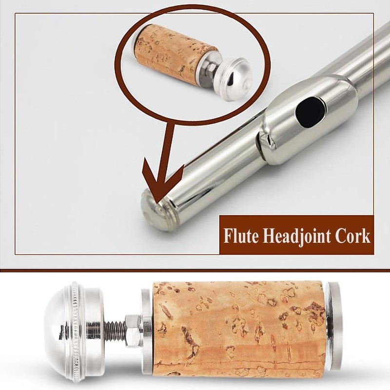Flute Head Joint Cork Plug and Crown Replacement Parts for