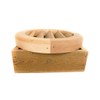 Miller Shingle Round Clear Cedar Vent, Recessed Mount - 12