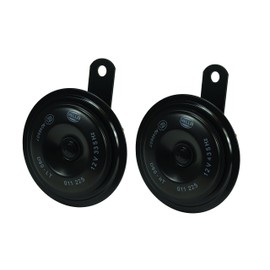 HELLA 011225871 Black 92mm 12V BX Disc Horn Kit (Universal Fit)