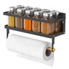 ARVINKEY Spice Rack Magnetic Shelf, Foldable Refrigerator Magnetic Spice Holder,