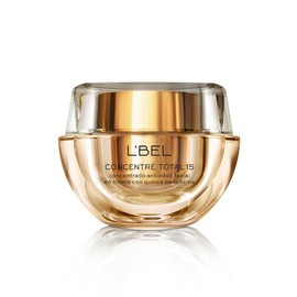 L'BEL - Concentré Total 15 Crema Antiedad 50 g, Crema Antiarrugas y Nutritiva Facial, con 15 Beneficios, Hidrata, Ilumina, Revitaliza, Nutre y Repara, con Tecnología GeneticComplex