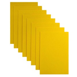 Jtnohx Stiff Felt, 2 mm Thick Felt for Crafts, 8 Pieces 20 x 30 cm Craft Felt, Felt Fabric Squares for DIY Projects (Yellow)