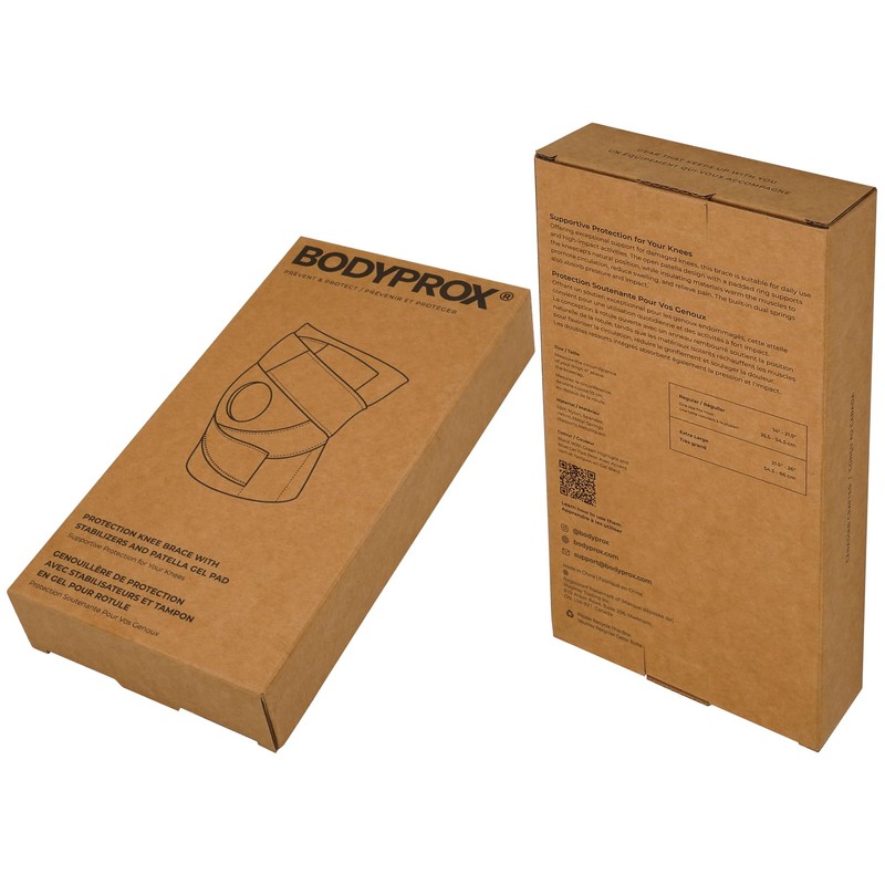 Bodyprox Knee Brace with Side Stabilizers & Patella Gel Pads
