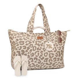 GLORIEROO Extra Large Beach Bag for Women - Sandproof Over-Size Carry On Beach Essentials Tote with 5 Pockets Gifts for Women