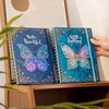 Spiral Notebook College Ruled Journal for Writing B5 3D Butterfly