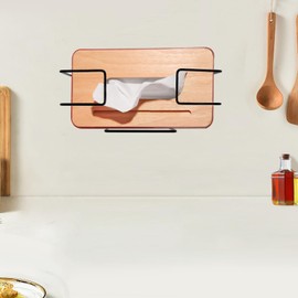 Iron Glove Holder Wall Mounted Glove Box Holder Space Saving Glove Dispenser Multifunctional Glove Rack Practical Glove Box Organizer for Garage Lab Home Office Kitchen Two Sizes (Large+Small)