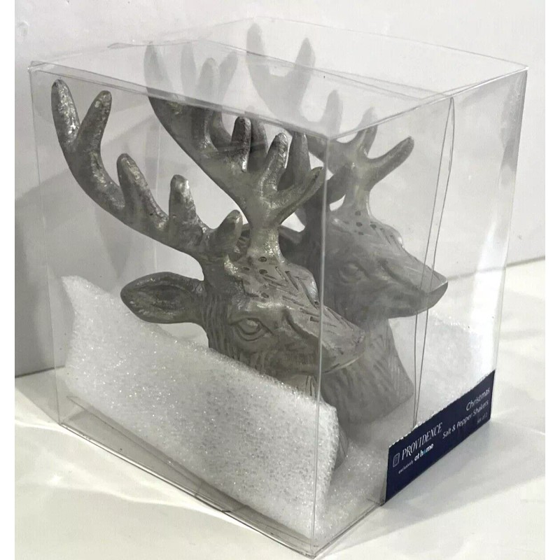 Providence Deer Stag Head Reindeer Salt & Pepper Shakers -