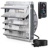 iLIVING 18" Wall Mounted Shutter Exhaust Fan, Automatic Shutter, with
